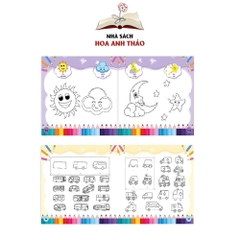 Sách - Bé tô màu 9999 song ngữ Anh Việt cho bé 2-6 tuổi