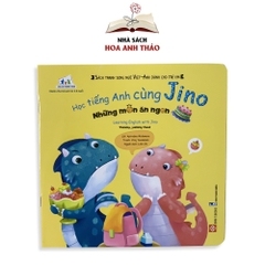 Sách - Học tiếng anh cùng Jino song ngữ Việt Anh dành cho trẻ từ 3 đến 8 tuổi