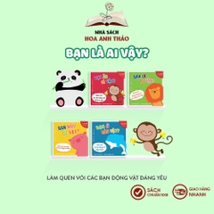 Sách Ehon Nhật Bản - Bạn là ai vậy cho trẻ từ 0-3 tuổi (Combo 4 cuốn)