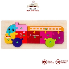 Đồ chơi tranh ghép nối 10 số - ghép tương ứng số 1-10 cho bé