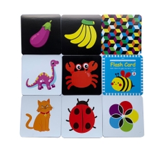 Thẻ Flash card kích thích thị giác cho bé từ 0-1 tuổi