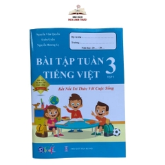 Sách - Combo Bài Tập Tuần và Đề Kiểm Tra Toán - Tiếng Việt Lớp 3 - Tập 1 - Kết Nối