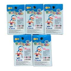 Bút sáp nhựa Doraemon 12 màu Colokit PCR-02/Do