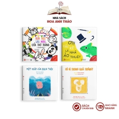 Sách Ehon Nhật bản Combo 10 cuốn màu sắc, âm thanh, hình khối cho bé 06 tuổi