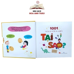 Sách - 1001 câu hỏi đáp về thế giới quanh ta Tại sao tương tác lật mở dành cho bé 4 tuổi trở lên