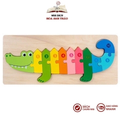 Đồ chơi tranh ghép nối 10 số - ghép tương ứng số 1-10 cho bé