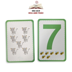 Bộ thẻ flashcard Việt Hà bé học toán dành cho trẻ từ 4 đến 6 tuổi
