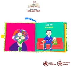 Sách vải Lalala baby, song ngữ đa tương tác Nhà tớ có những ai?