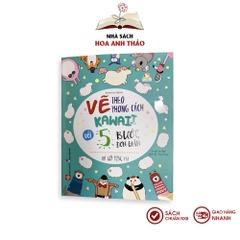 Sách Vẽ theo phong cách kawaii với 5 bước đơn giản dành cho trẻ từ 3 tuổi trở lên