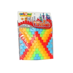 Đồ chơi Antona lắp ghép xếp hình tai thỏ 105 chi tiết dạng túi