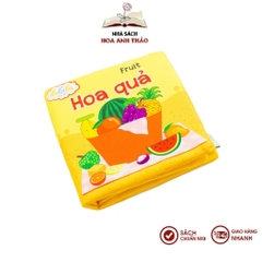 Sách vải Lalala baby, kích thích đa giác quan: My very first book, kích thước 15x15cm 12 trang
