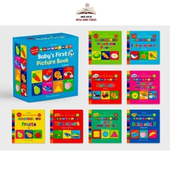 Sách Bìa cứng thư viện hình ảnh đầu tiên cho bé Baby' First Picture Book (8 Cuốn)