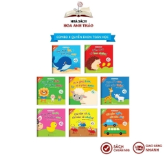 Sách Ehon cùng con học toán Song ngữ Việt Anh (bộ 08 cuốn, có File quét mã QR)