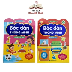 Sách Bóc dán thông minh song ngữ Việt Anh dành cho trẻ từ 2-6 tuổi