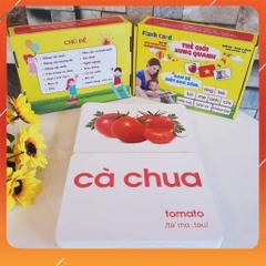 Bộ Thẻ Học Thông Minh Cho Bé Loại To Khổ A5
