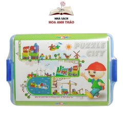 Đồ chơi Antona lắp ghép Thành phố ghép hình 318 chi tiết