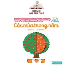 Sách chuyển động tương tác - Đa ngữ Anh Việt Pháp chủ đề Seasons Các mùa trong năm