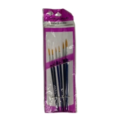 Cọ Vẽ Màu Nước, Cọ vẽ Mỹ Thuật - Combo 6 chiếc