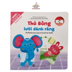 Sách - Bộ Ehon Kĩ Năng Sống Thỏ Bông Song Ngữ Việt Anh Có File Quét Mã QR