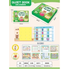 Học Liệu Bóc Dán Toán Học Thông Minh Đầu Đời Cho Bé Mathetics Quiet Book