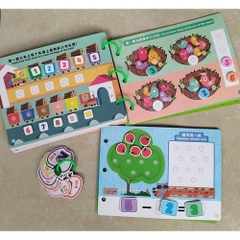 Học Liệu Bóc Dán Toán Học Thông Minh Đầu Đời Cho Bé Mathetics Quiet Book