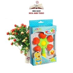 Đồ chơi Xúc xắc Antona lục lạc hình quả dâu mặt cười cho bé từ 3 tháng tuổi
