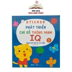 Sách Sticker bóc dán phát triển chỉ số thông minh IQ (Bộ 6 quyển)