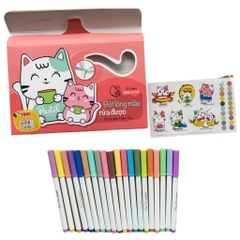 Bút Lông Màu Pastel Washable Fiber Pen Thiên Long Colokit SWM-C008