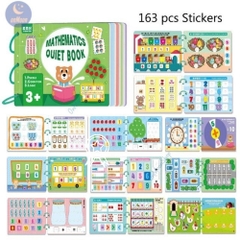 Học Liệu Bóc Dán Toán Học Thông Minh Đầu Đời Cho Bé Mathetics Quiet Book