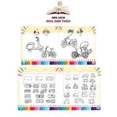 Sách - Bé tô màu 9999 song ngữ Anh Việt cho bé 2-6 tuổi