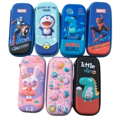 Hộp bút khoá zip Mika 3D nhiều hình