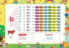 Combo 3 quyển Tập Đánh Vần Tiếng Việt Phiên Bản Tương Tác, Bé khởi Đầu Tập Viết và Bé Chinh Phục Toán Học combo 3 cuốn kèm thẻ