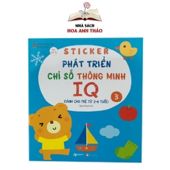 Sách Sticker bóc dán phát triển chỉ số thông minh IQ (Bộ 6 quyển)