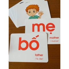 Bộ Thẻ Học Thông Minh Cho Bé Loại To Khổ A5