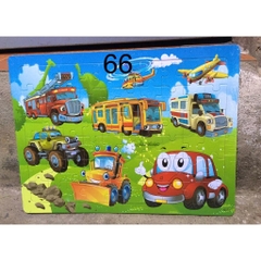 Tranh ghép hình bằng gỗ cho bé 60 mảnh - Đồ chơi ghép gỗ PUZZLE - Bộ xếp gỗ