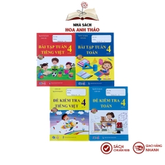 Sách - Bài tập tuần và đề kiểm tra Toán và Tiếng Việt lớp 4 học kỳ 1