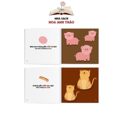 Sách Ehon Nhật Bản - Ai giấu cái gì song ngữ Việt Anh cho trẻ từ 0-4 tuổi (Combo 3 cuốn)