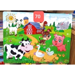 Tranh ghép hình bằng gỗ cho bé 60 mảnh