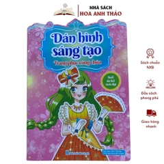 Sách Dán Hình Sáng Tạo Trang Phục Công Chúa Cho Bé Gái