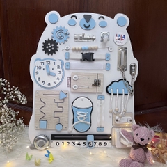 Busy board - Bảng bận rộn rèn luyện vận động chính hãng Lalala baby, Gỗ cao cấp, chắc chắn.