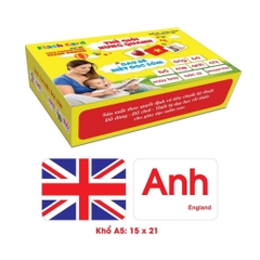 Bộ Thẻ Học Thông Minh Cho Bé Loại To Khổ A5