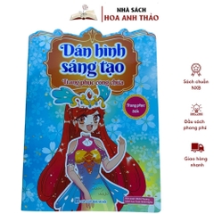 Sách Dán Hình Sáng Tạo Trang Phục Công Chúa Cho Bé Gái
