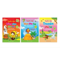Sách - Tuyển tập Đồng dao - Thơ - Truyện cho bé từ 0-6 tuổi phát triển ngôn ngữ và nhận thức