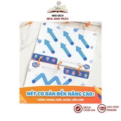Sách vẽ thông minh cho bé xóa được, học liệu giáo dục sớm thương hiệu Lalala Baby 68 Trang