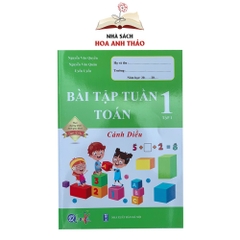 Sách - Bài tập tuần và Đề kiểm tra toán và tiếng việt lớp 1 học kỳ 1 Cánh diều