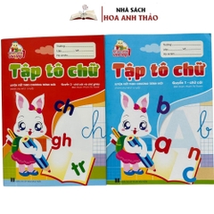 Combo 6 quyển Tô cho trẻ mẫu giáo - Bé sẵn sàng vào lớp 1- loại dày