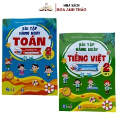 Combo Bài Tập Hằng Ngày Toán - Tiếng Việt Lớp 2 Tập 1  Cánh Diều