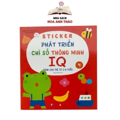 Sách Sticker bóc dán phát triển chỉ số thông minh IQ (Bộ 6 quyển)