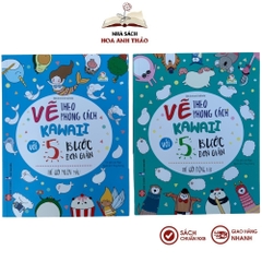 Sách Vẽ theo phong cách kawaii với 5 bước đơn giản dành cho trẻ từ 3 tuổi trở lên