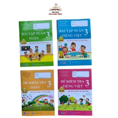 Sách - Combo Bài Tập Tuần và Đề Kiểm Tra Toán - Tiếng Việt Lớp 3 - Tập 1 - Kết Nối
